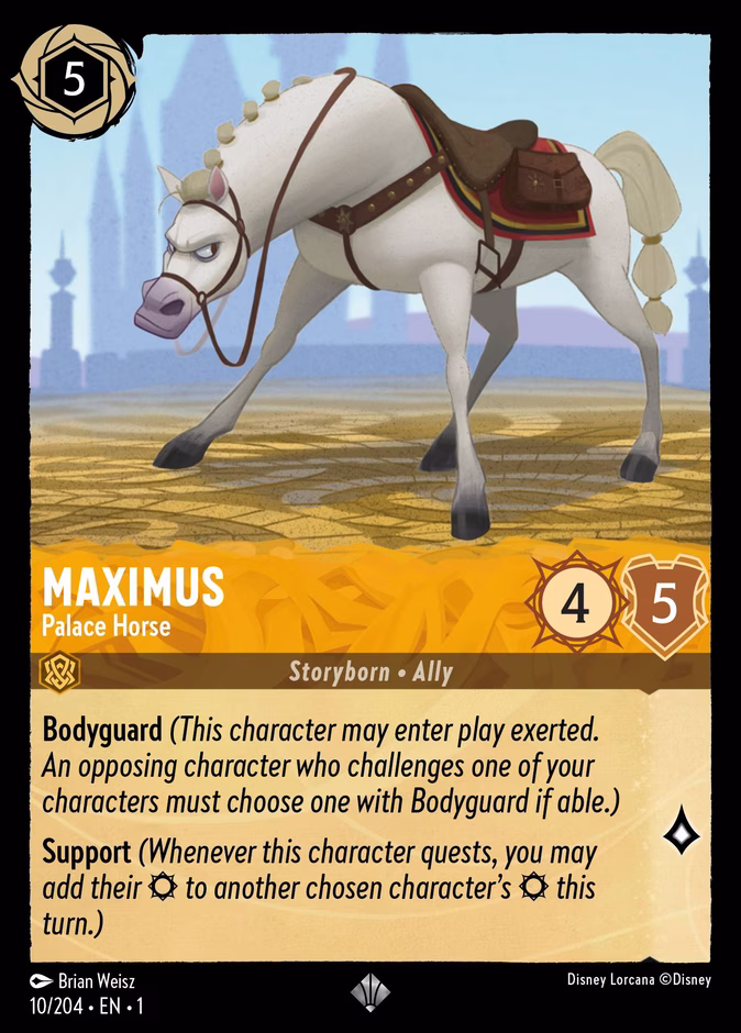 Maximus - Palace Horse 1-10 Lorcana card
