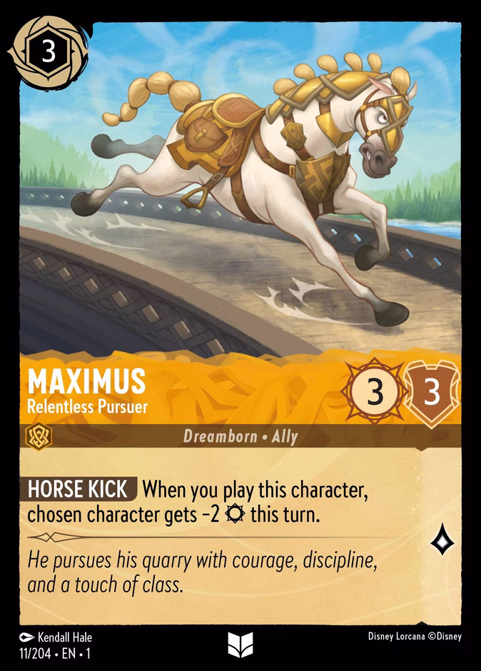 Maximus - Relentless Pursuer 1-11 Lorcana card
