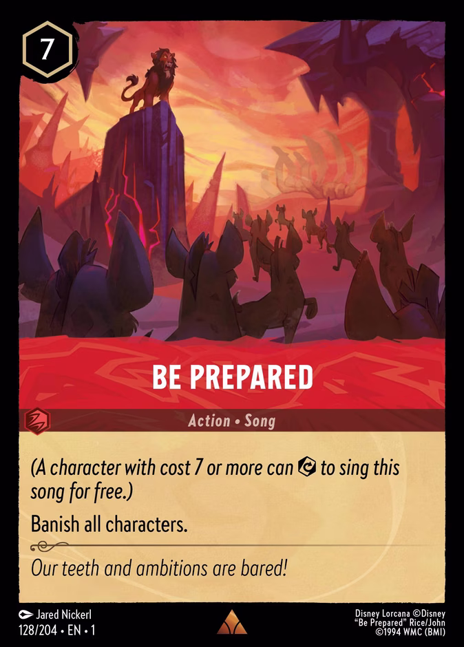 Be Prepared 1-128 Lorcana card