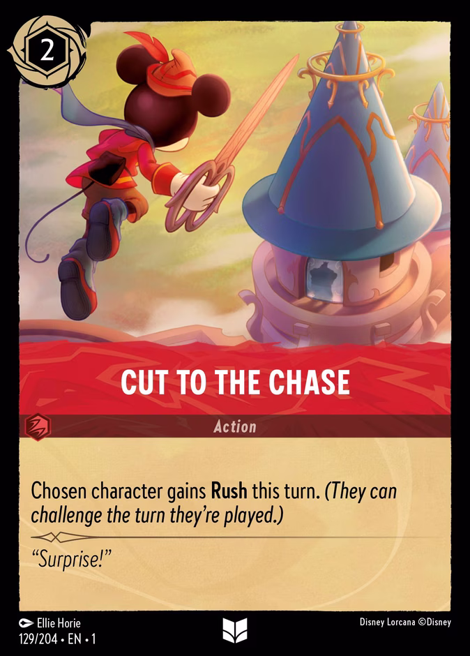 Cut to the Chase 1-129 Lorcana card