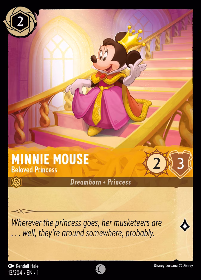 Minnie Mouse - Beloved Princess 1-13 Lorcana card