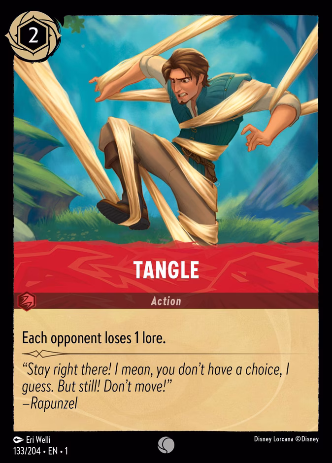 Tangle 1-133 Lorcana card