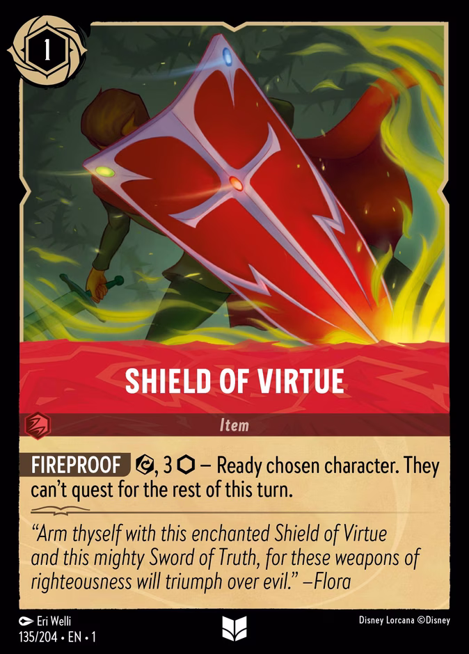Shield of Virtue 1-135 Lorcana card