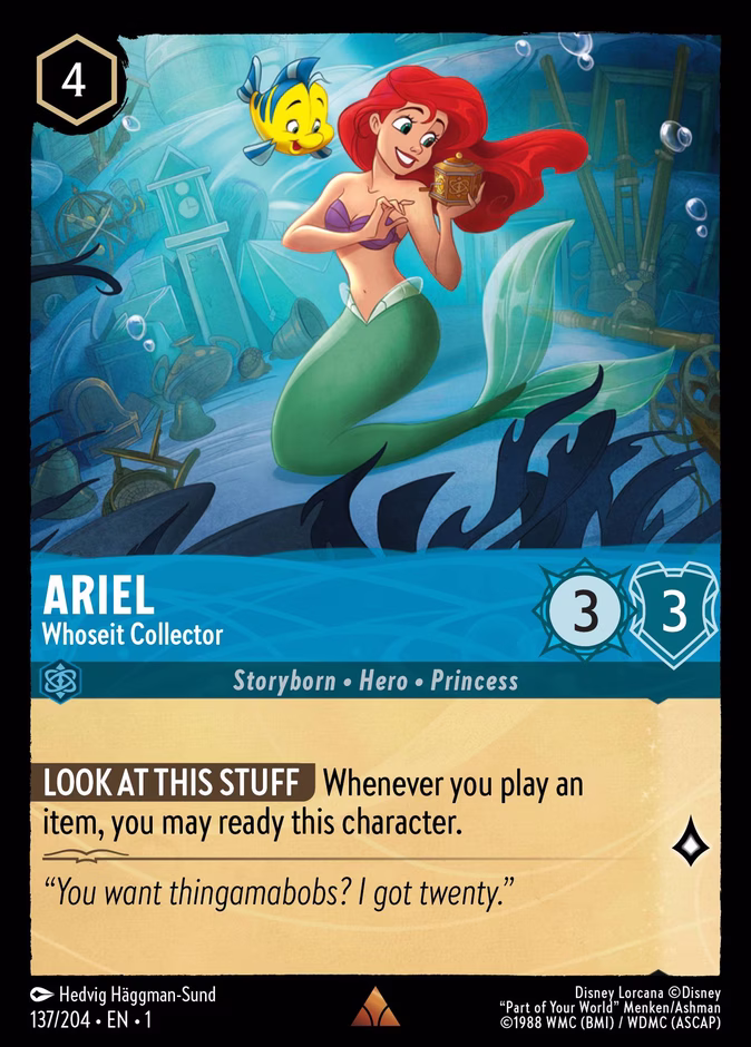 Ariel - Whoseit Collector 1-137 Lorcana card