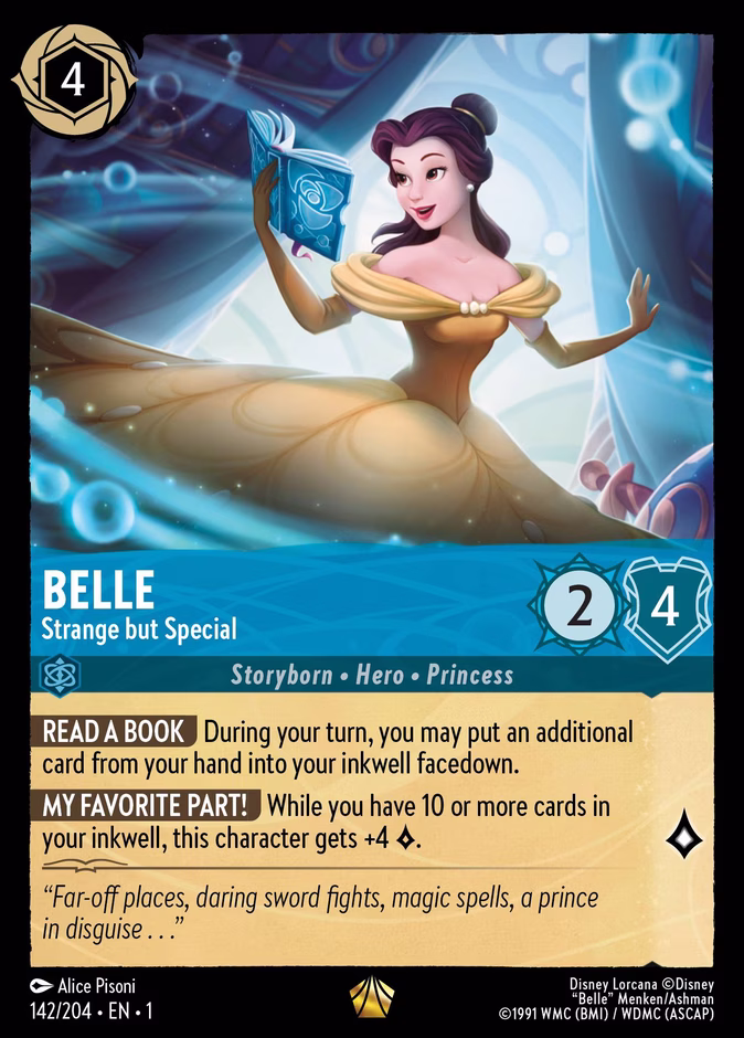 Belle - Strange but Special 1-142 Lorcana card