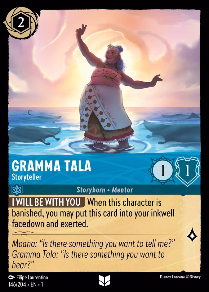 Gramma Tala - Storyteller 1-146 Lorcana card