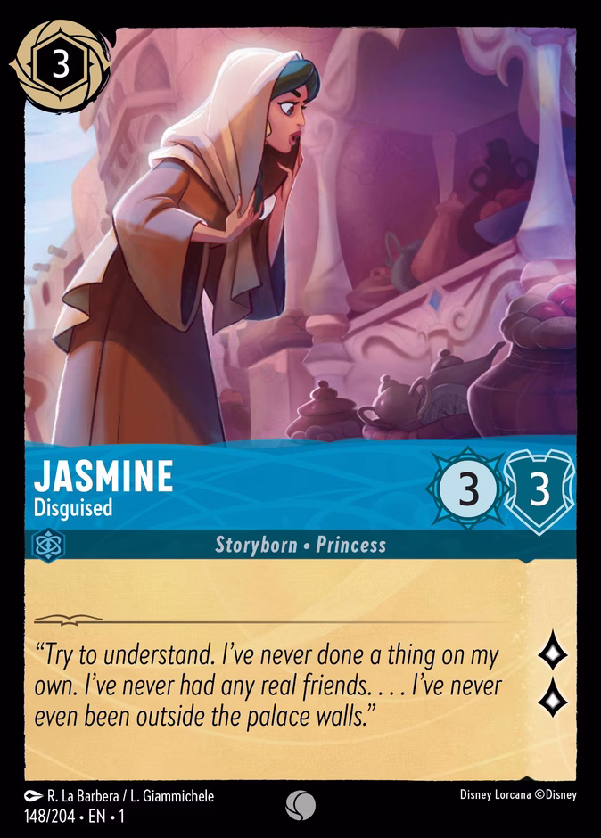 Jasmine - Disguised 1-148 Lorcana card