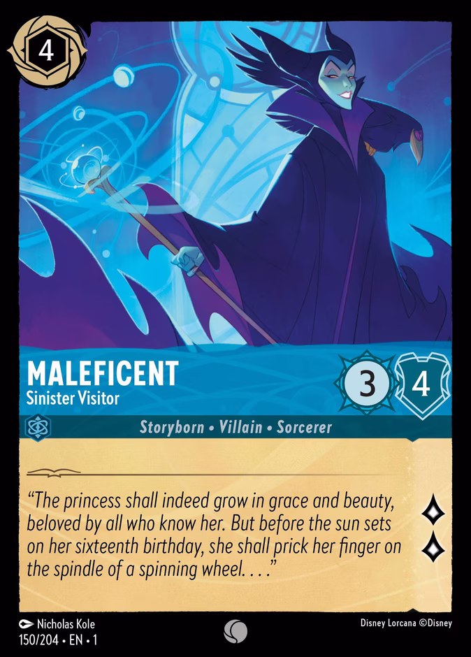 Maleficent - Sinister Visitor 1-150 Lorcana card