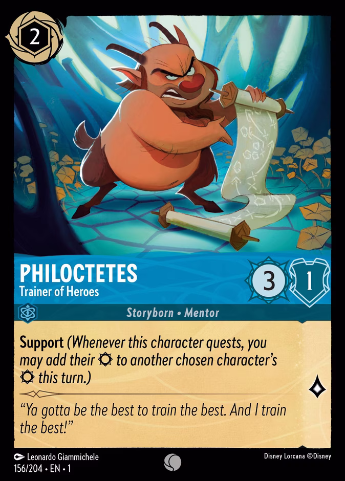Philoctetes - Trainer of Heroes 1-156 Lorcana card
