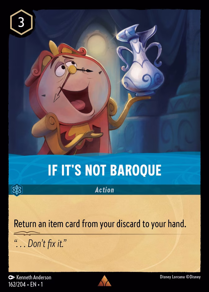 If it's Not Baroque 1-162 Lorcana card