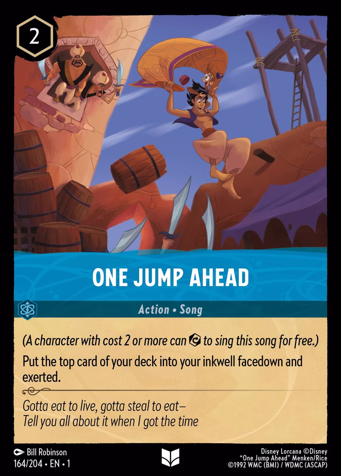 One Jump Ahead 1-164 Lorcana card