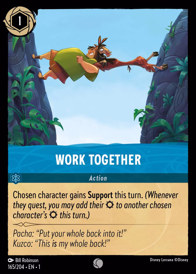 Work Together 1-165 Lorcana card