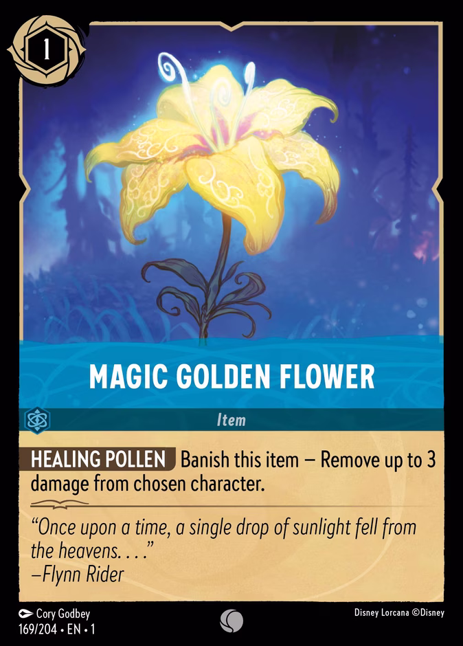 Magic Golden Flower 1-169 Lorcana card