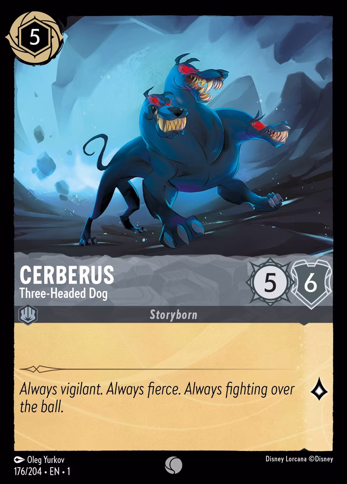 Cerberus - Three-Headed Dog 1-176 Lorcana card