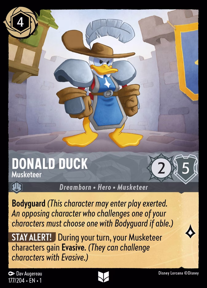 Donald Duck - Musketeer 1-177 Lorcana card