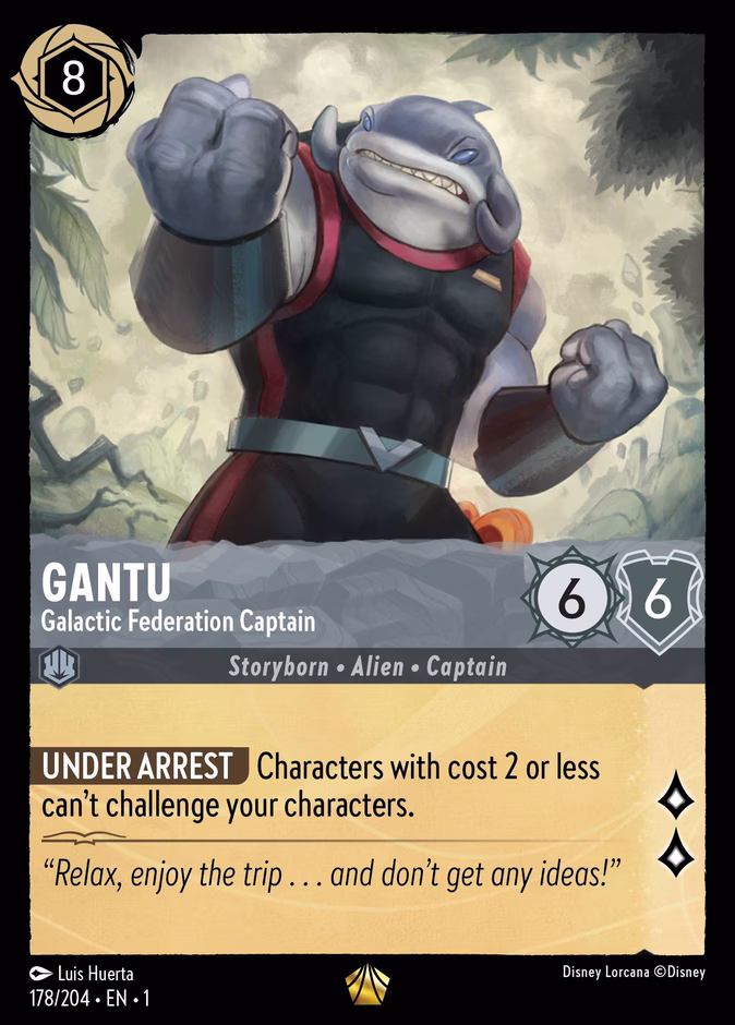 Gantu - Galactic Federation Captain 1-178 Lorcana card