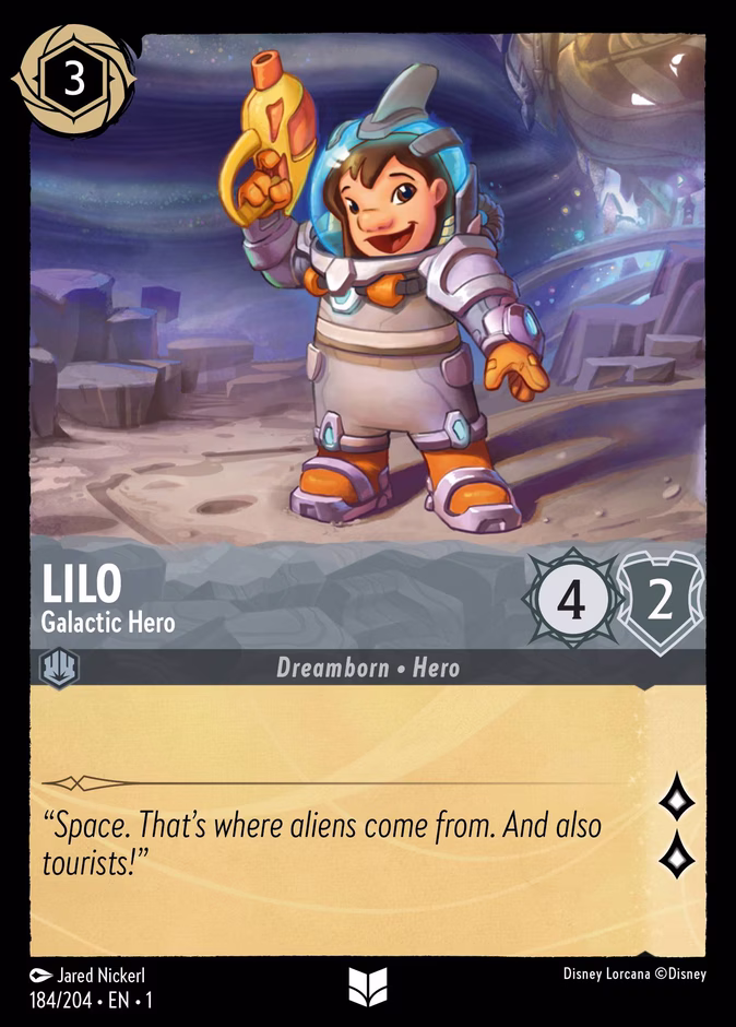 Lilo - Galactic Hero 1-184 Lorcana card