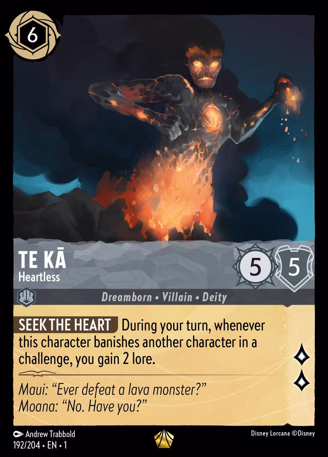 Te Kā - Heartless 1-192 Lorcana card