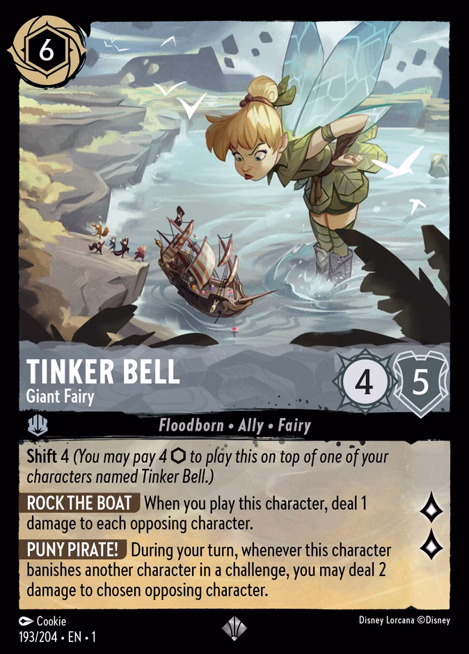 Tinker Bell - Giant Fairy 1-193 Lorcana card