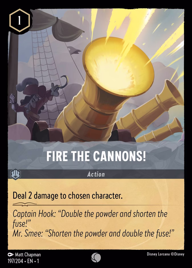 Fire the Cannons! 1-197 Lorcana card