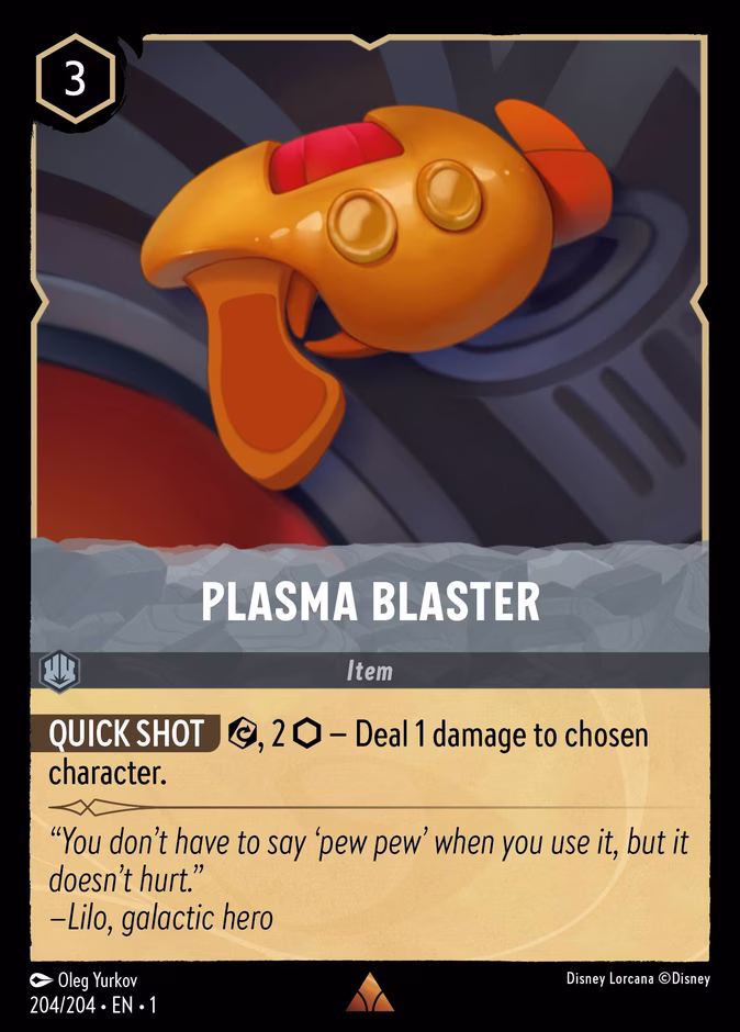 Plasma Blaster 1-204 Lorcana card