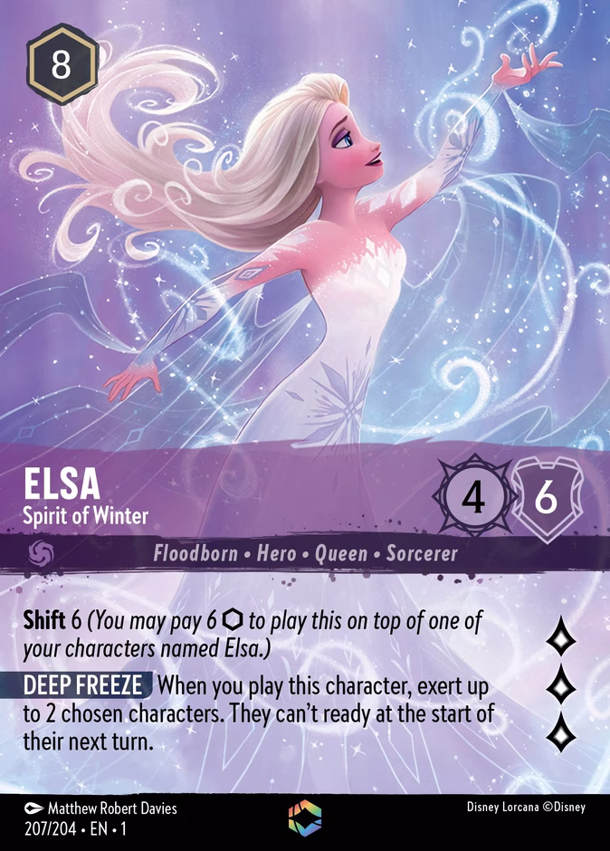 Elsa - Spirit of Winter 1-42 Lorcana card
