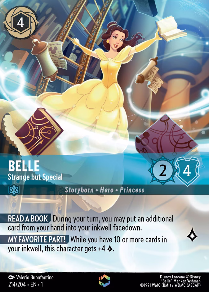 Belle - Strange but Special 1-214 Lorcana card