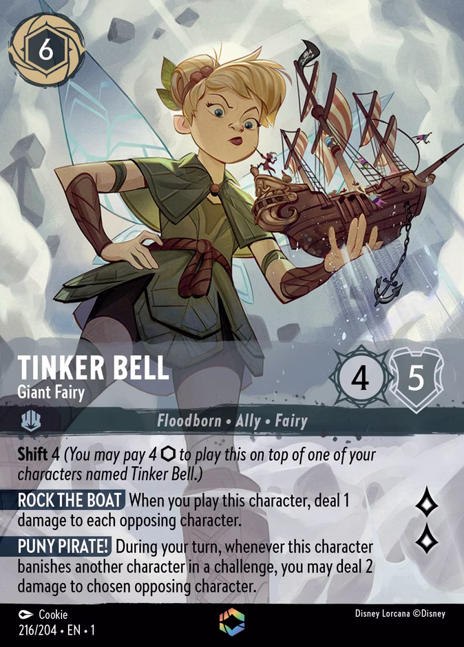 Tinker Bell - Giant Fairy 1-216 Lorcana card