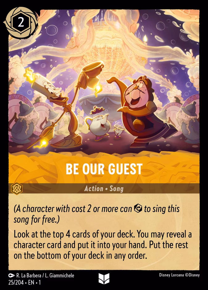 Be Our Guest 1-25 Lorcana card