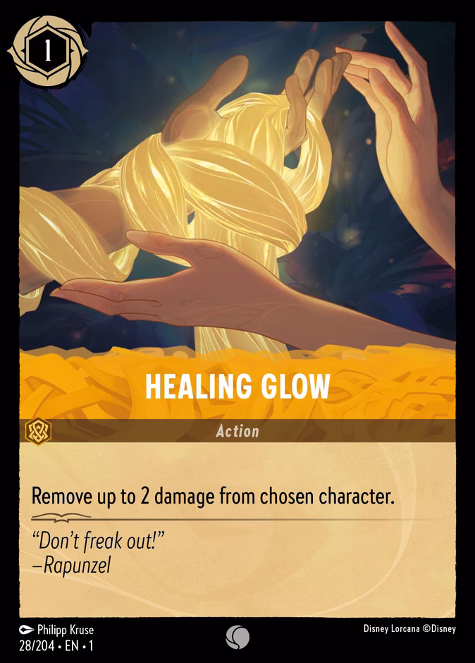 Healing Glow 1-28 Lorcana card