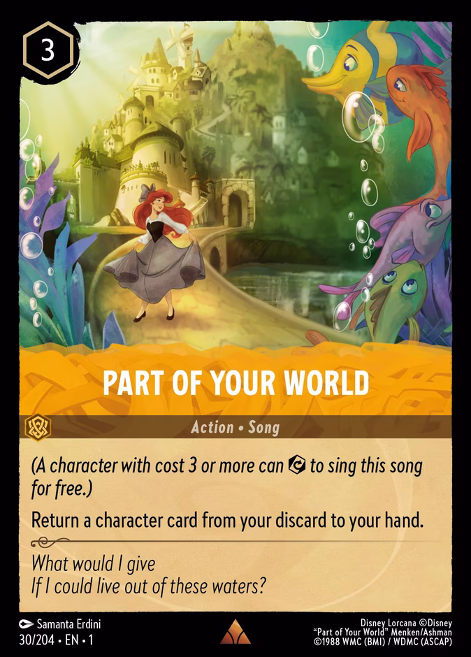 Part of Your World 1-30 Lorcana card