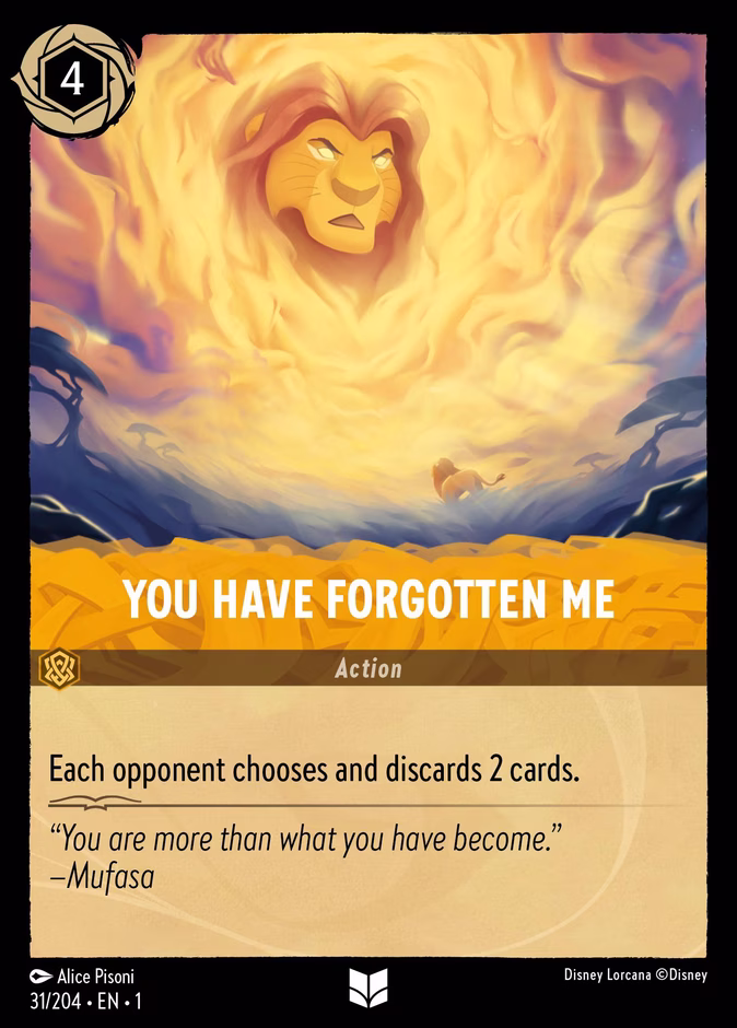 You Have Forgotten Me 1-31 Lorcana card