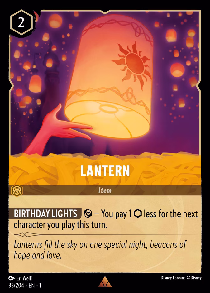 Lantern 1-33 Lorcana card