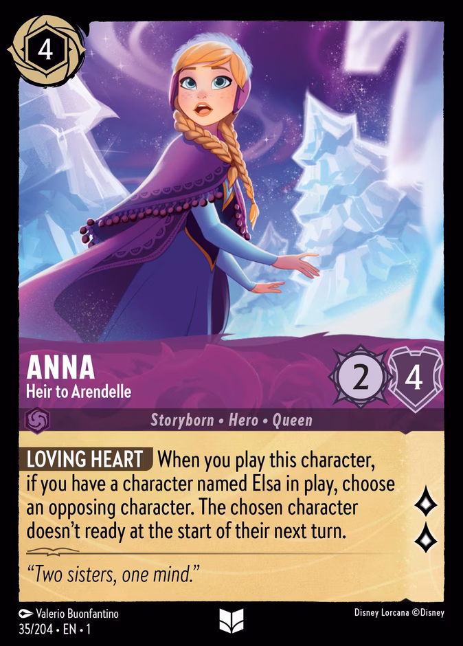 Anna - Heir to Arendelle 1-35 Lorcana card