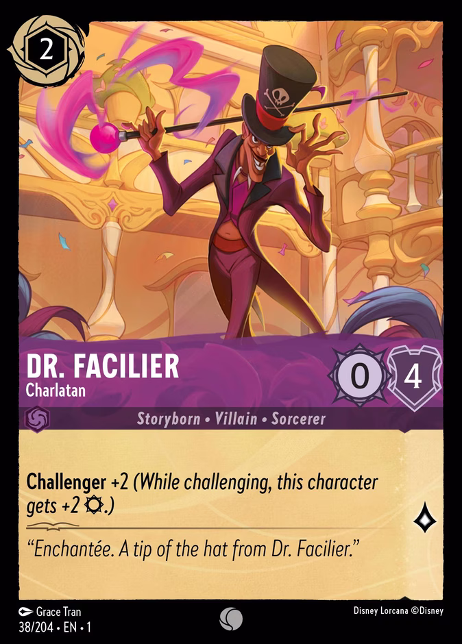 Dr. Facilier - Charlatan 1-38 Lorcana card
