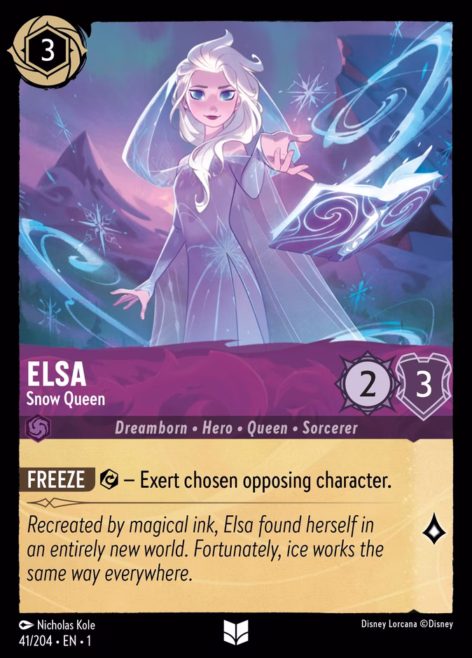 Elsa - Snow Queen 1-41 Lorcana card