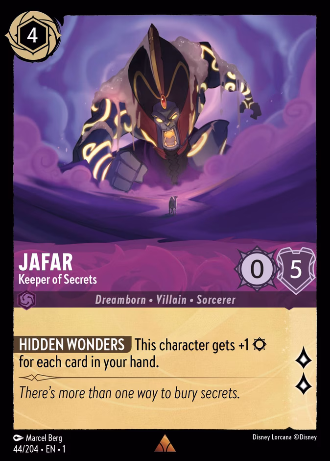 Jafar - Keeper of Secrets 1-44 Lorcana card