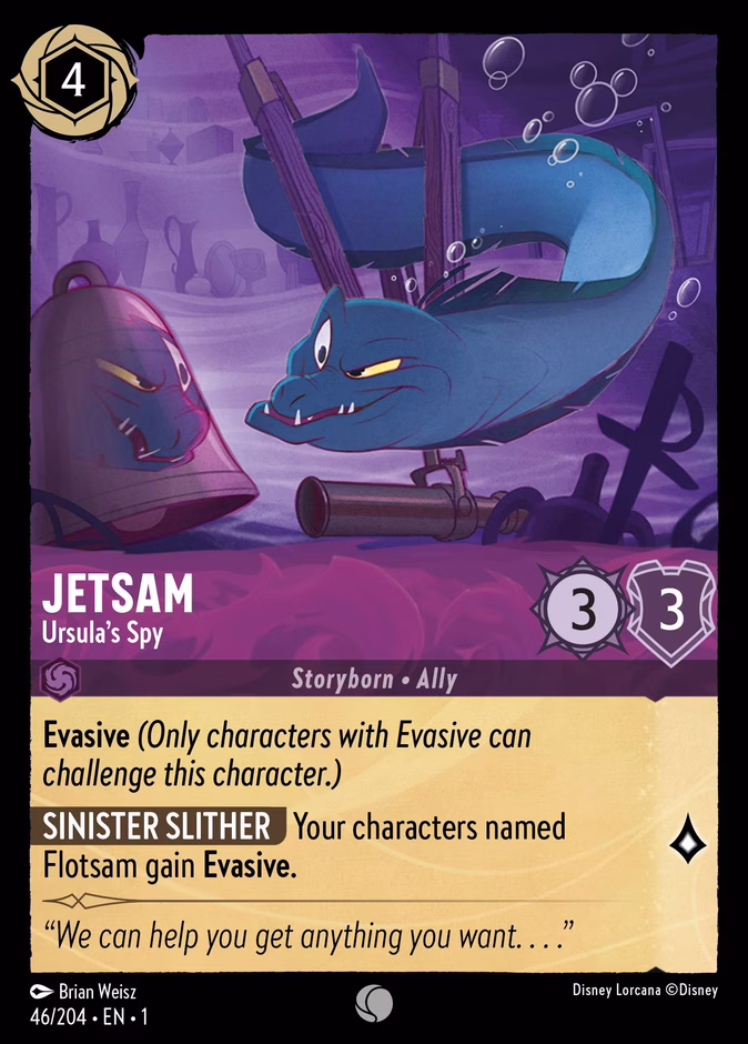 Jetsam - Ursula's Spy 1-46 Lorcana card