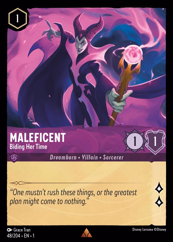 Maleficent - Biding Her Time 1-48 Lorcana card