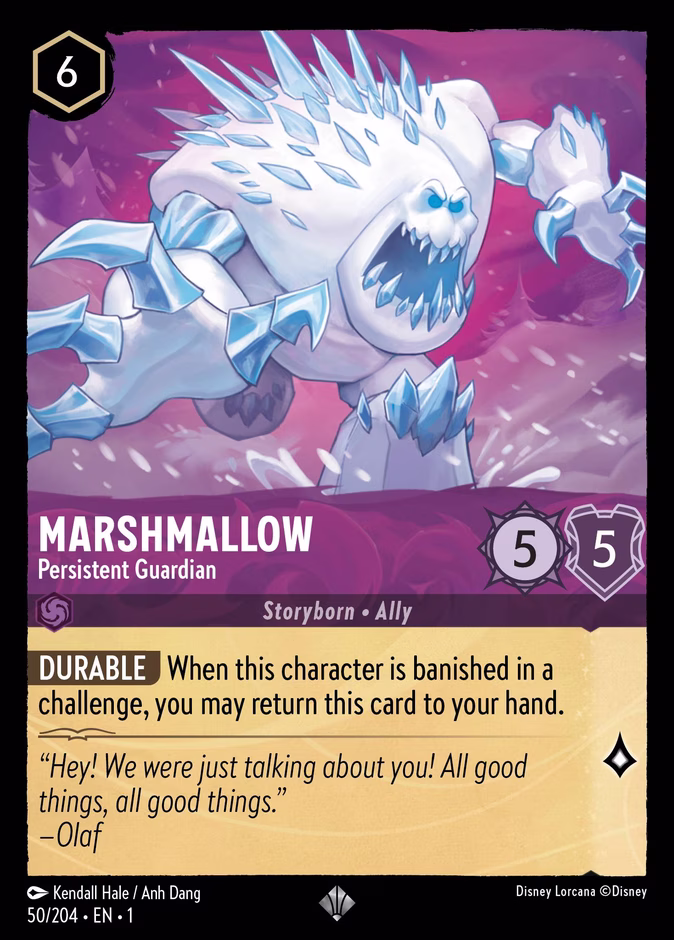 Marshmallow - Persistent Guardian 1-50 Lorcana card