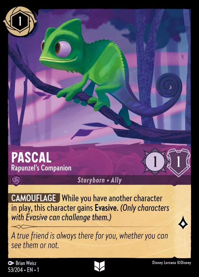 Pascal - Rapunzel's Companion 1-53 Lorcana card