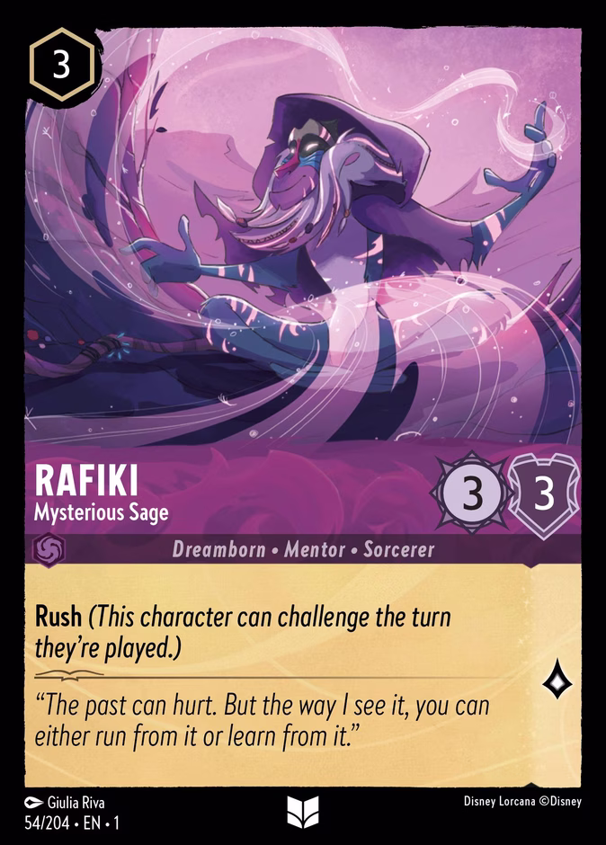 Rafiki - Mysterious Sage 1-54 Lorcana card