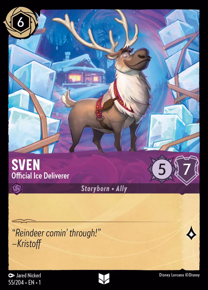 Sven - Official Ice Deliverer 1-55 Lorcana card