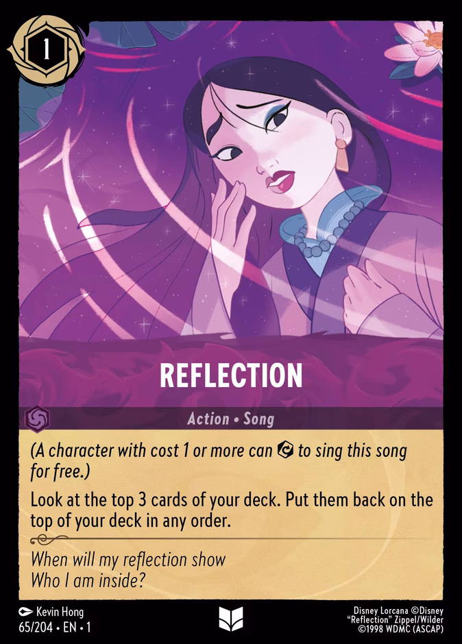 Reflection 1-65 Lorcana card