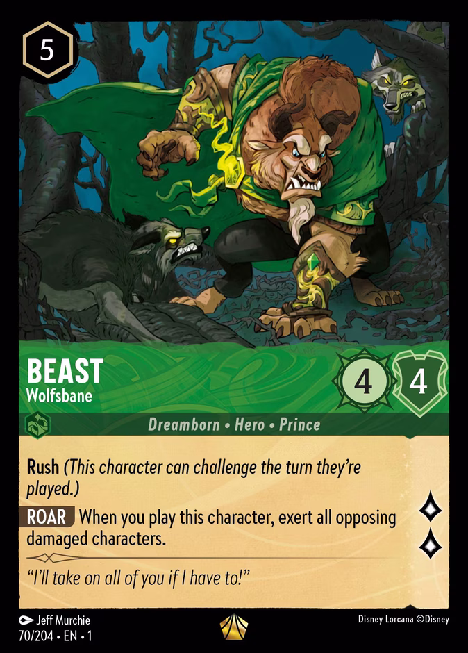 Beast - Wolfsbane 1-70 Lorcana card