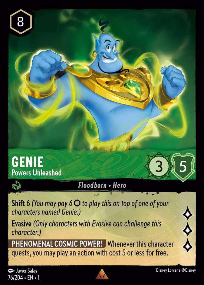 Genie - Powers Unleashed 1-76 Lorcana card