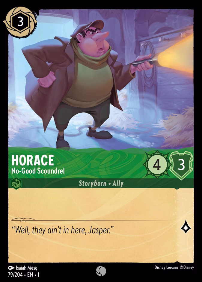 Horace - No-Good Scoundrel 1-79 Lorcana card