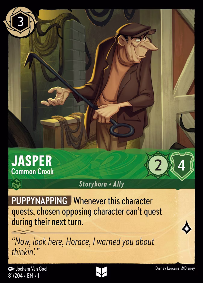 Jasper - Common Crook 1-81 Lorcana card
