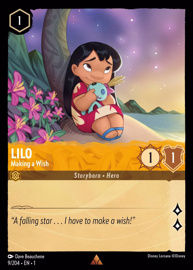 Lilo - Making a Wish 1-9 Lorcana card