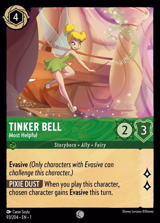 Tinker Bell - Most Helpful 1-93 Lorcana card
